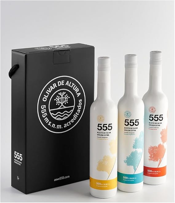 Terraverne 555 | Extra Virgin Olive Oil Case 3x500ml (Arbequina + Hojiblanca + Picual)