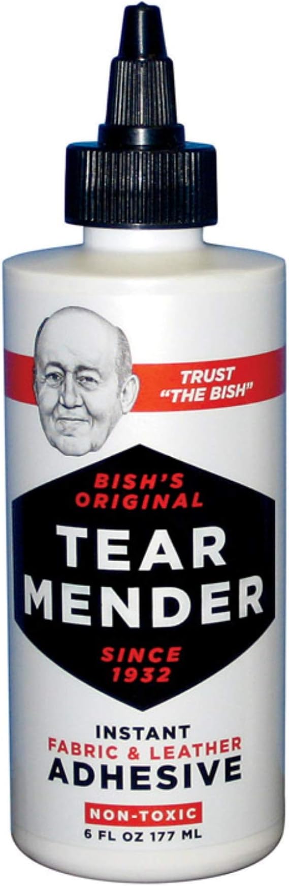 Tear Mender Fabric and Leather Cement, 6OZ, VAL-A Chicago #TG-6H