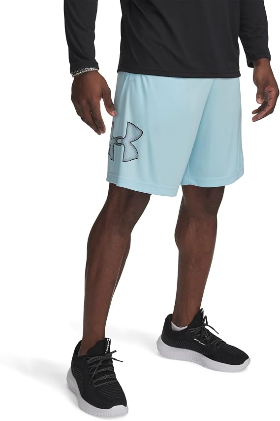 Under Armour Men's Tech GraphicDISC 10" Shorts, (494) Stream / / Black, Medium