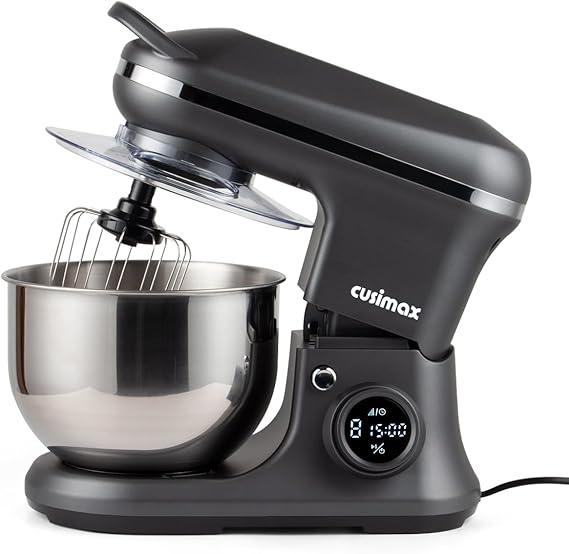 Stand Mixer, CUSIMAX Kitchen Mixer with Digital Switch Control, 650W