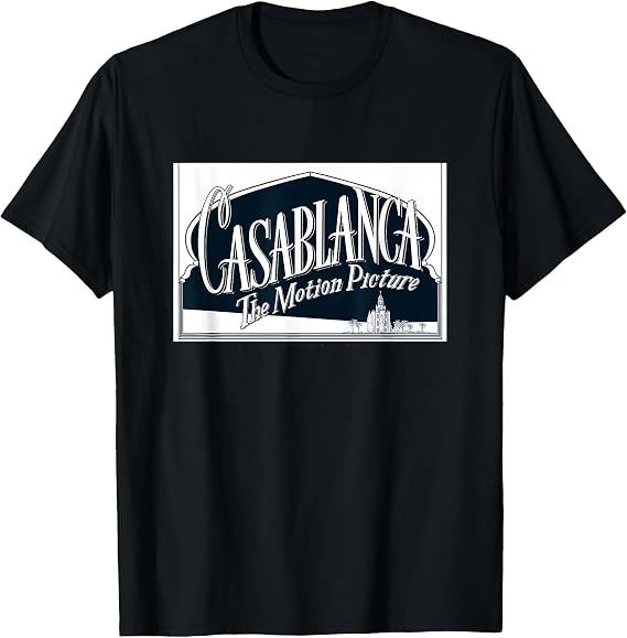 Casablanca Black and White Logo T-Shirt