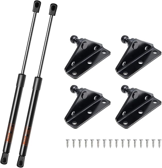 18 inch 100 lb Gas Strut 2PCS and 10mm Mounting Bracket 4PCS