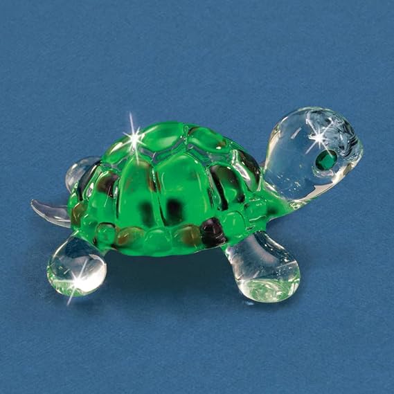 Glass Baron Miniature Glass Turtle Figurine