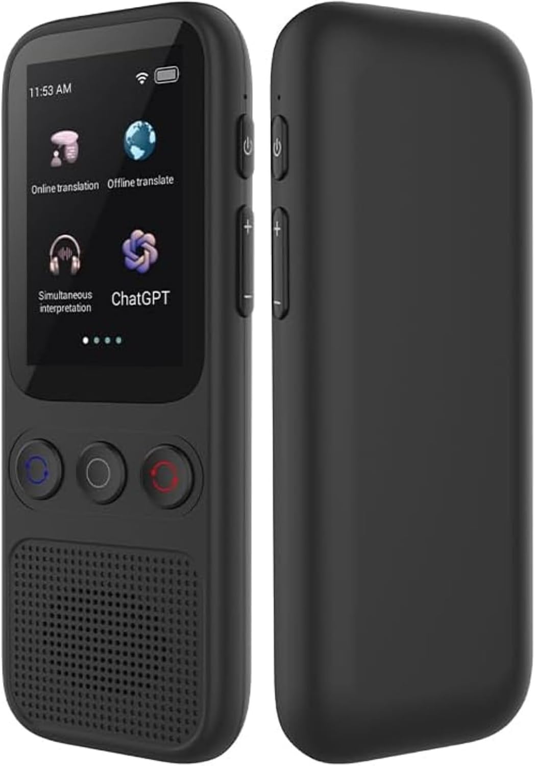 DodoDuck Language Translator Device. 18 Offline Languages, Voice to Text Recorder, ChatGPT AI, Bluetooth, Touch Screen, Long Battery Life, Instant Translation Device Arizona