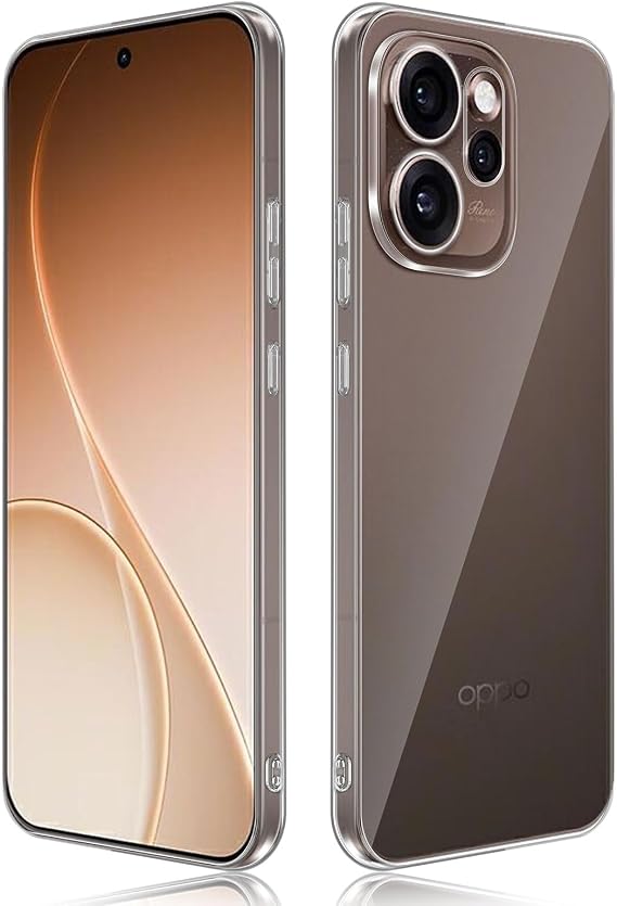Clear Case for OPPO Reno 15 Pro, Shockproof TPU Phone Cover, Crystal Clear, Full Camera Protection Drop Protection Slim Anti-Scratch Transparent Back Cover