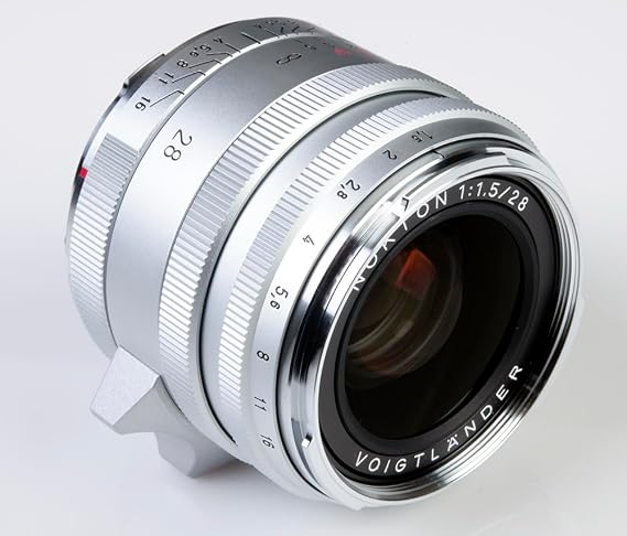 Voigtlander Voigtlander VM 28mm f/1.5 Nokton Asph Type I Matte Silver