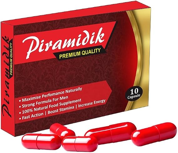 Ultra Strong NEW Piramidik - (10 Pack) New & Effective 700mg Ginseng & MACA Complex Herbal Supplement for Men - Performance, Energy, Stamina & Endurance, 100% Natural
