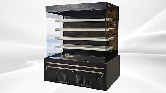 Commercial Vertical Open Air Display Refrigerator, ETL Merchandiser, Fridge Cooler, Grab And Go 72" W 40.9 cu.ft.