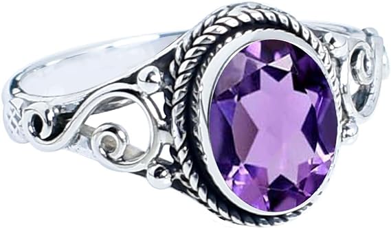 925 Sterling Silver Ring Multi Gemstone Ring Handmade Simple Jewelry Gift For Her