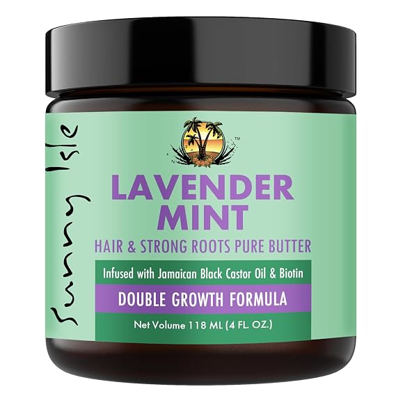 Sunny Isle Lavender Mint Hair & Strong Roots Pure Butter 4oz