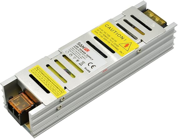 SMPS LED Switching Power Supply 12v 60w 5a Constant Voltage Driver 110v 220v ac/dc Lighting Transformer Fanless Indoor 48w (SANPU NL60-W1V12)
