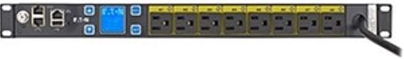 Eaton Electrical - EMAT08-10 - Eaton ePDU Managed 8-Outlet PDU - NEMA 5-15P - 8 x NEMA 5-15R - 120 V AC - 1.44 kVA - Network (RJ-45) - 1U - Horizontal Rackmount