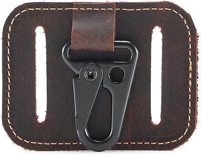 1Pcs Genuine Leather Car Keychain,Eagle Beak Keychain,Heavy Duty Metal Clip for Keys,Attach to Belt Gift for Dad or Boyfriend