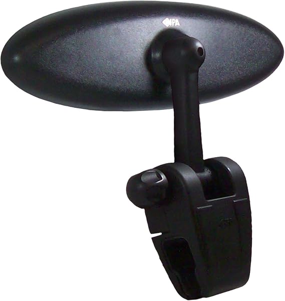 "CIPA 02003 Ellipse 4"" x 11"" Marine Mirror", black