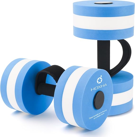 Aquatic Exercise Dumbbells, 2 Pcs Pool Weights for Water Aerobic Exercise