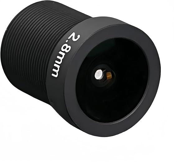 Security Camera Lens 1 Million 2.8mm 115 Degree Wide Angle M12*0.5 Mount CCTV Camera Lens Camera IR Board Lens Universal Security Camera,Black