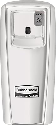 Rubbermaid Commercial Products Microburst Automated Odor-Controlling Aerosol Air Care System, MB9000 Dispenser, Chrome, for RestaurantsHotelsSchoolsAirportsOffices