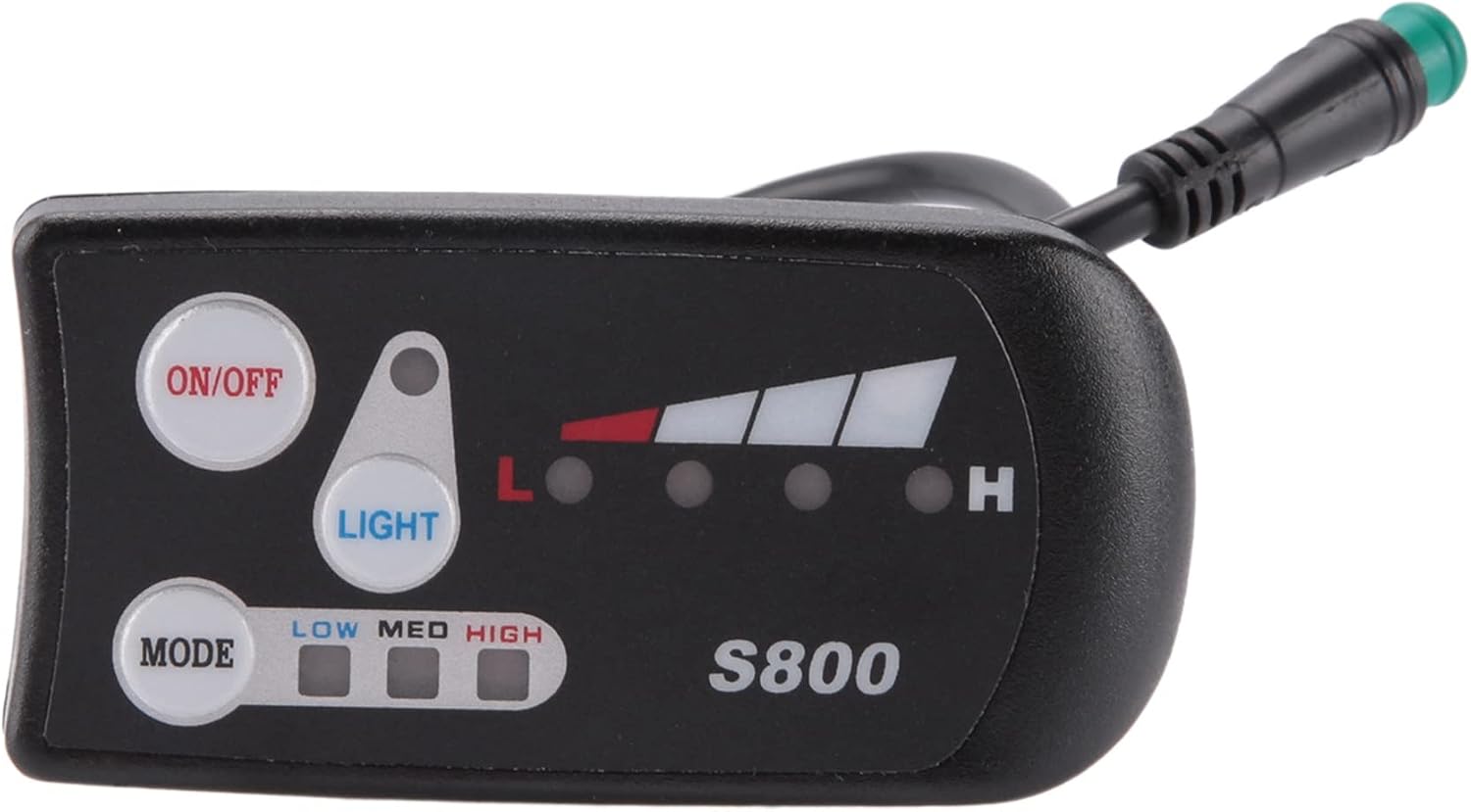Electric Bicycle 36V 48V S800 LED LCD Meter Control Panel Display 5 Pin Waterproof Plug Connector for Electric Bike Controller