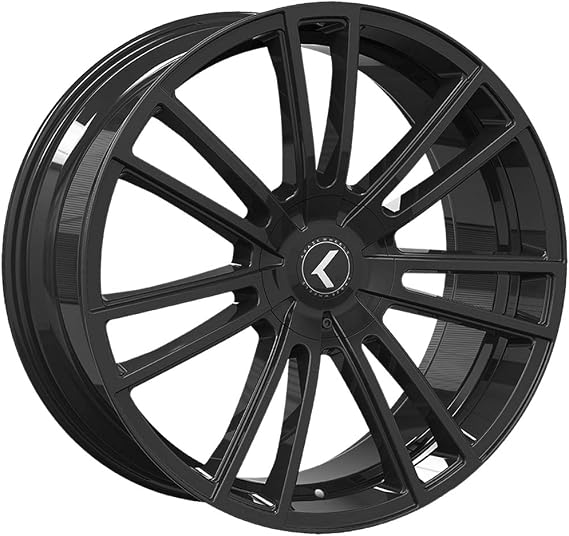 KRAZE SPECTRA Gloss Black Wheel with Aluminum (20 x 8.5 inches /5 x 5 mm, 38 mm Offset)