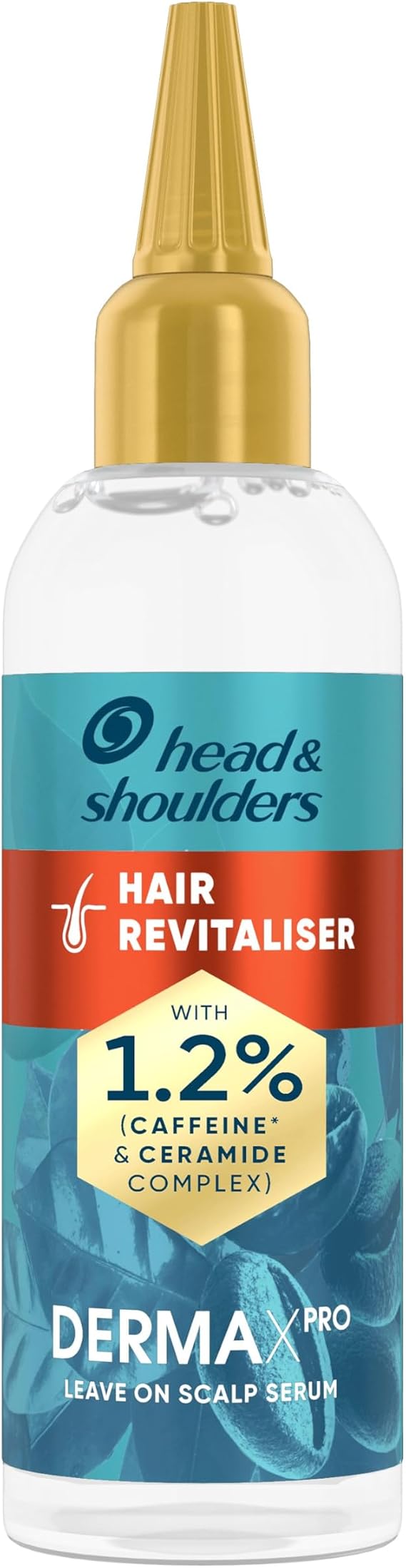 Head & Shoulders Hair Growth Serum, Dandruff Scalp Treatment, DermaXPRO, Leave-in Conditioner, Helps Support Hair Growth, Niacinamide & Caffeine, For Dry Scalp and Thinning Hair, 145ml