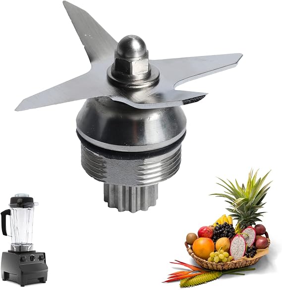 Professional Wet Blender Blade, Premium Stainless Steel Material Mixer Knife Accessories Compatible for Vitamix 32oz/64oz Container 5200 Series Replacement Parts