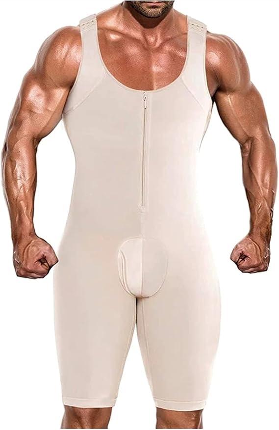 XMXM Men Bodysuit Fajas Colombianas para Hombre Weight Loss Tummy Control Full Body Shaper Plus Size Waist Trainer