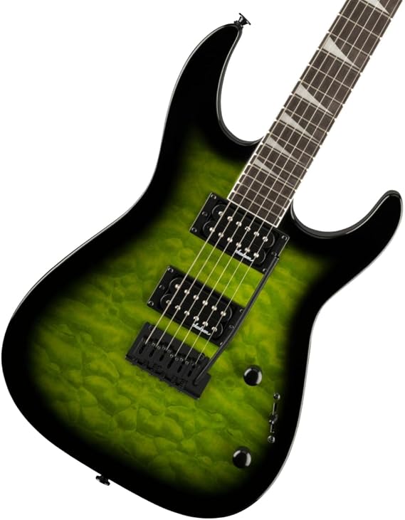 Jackson Dinky JS20 DKQ Electric Guitar - Transparent Green