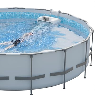 Swimming Pool Constant Swim Machine, Water Aerobics Equipment for Pool for Swimming TrainingHome FitnessRelaxation, Applicable to Frame Above Ground Pools, 1KW, 110V60Hz