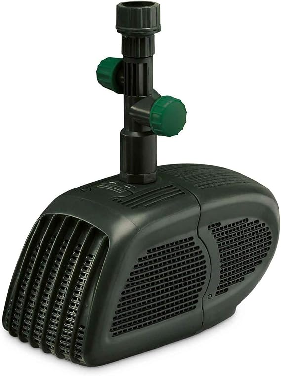 Pennington Aquagarden , Universal 500 All in One Submersible Pond & Water Pump , Suitable for Fountains, Filters, Waterfalls, Hydroponics & Aquaponics , For Ponds up to 200 Gallons (1056151)