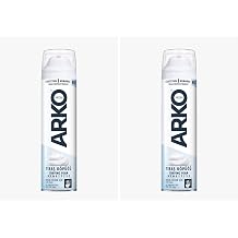 Arko Men Sensitive Shaving Foam 200ml – Aloe Vera Enriched, Smooth & Comfortable Shave for Sensitive Skin (Pack of 2)