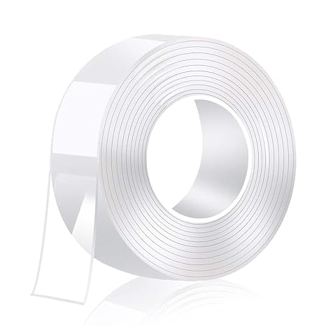 PDAteknoloji 2 metre Su Sızdırmaz Çift Taraflı Şeffaf Bant LTS-BND06 (Uzunluk 2m, Genişlik:30mm, Kalınlık:1mm) Ekstra Güçlü Yıkanabilir İnce Nano Bant, Halı, Ev, Mutfak, Banyo, Araba veya Ofis