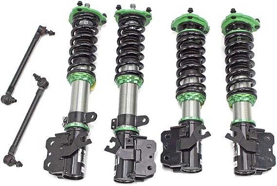 R9-HS2-069 compatible with Nissan Sentra (B13) 1991-94 Hyper-Street II Coilover Kit w/ 32-Way Damping Force Adjustment Lowering Kit by Rev9, 32 Damping Level Adjustment