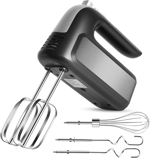 5-Speed 400W Electric Hand Mixer with Turbo Powerful Handheld