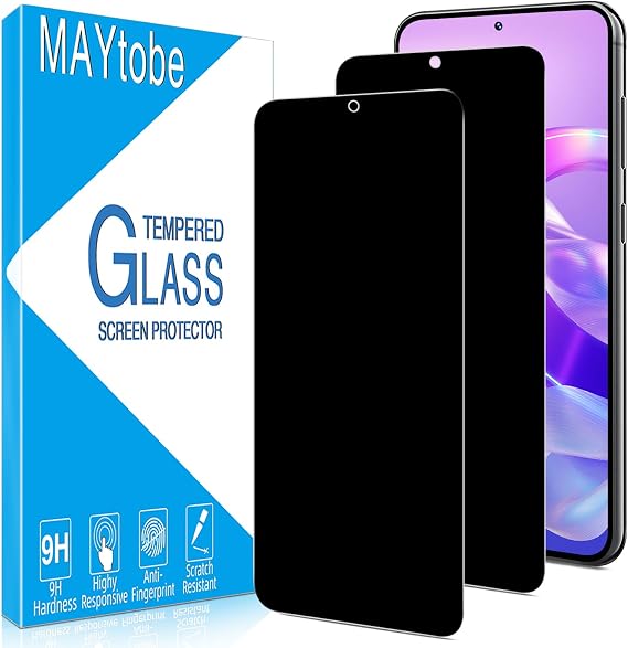 MAYtobe Privacy Screen Protector for Samsung Galaxy S25 Plus Tempered Glass
