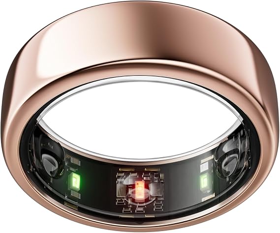 Oura Ring Gen3 Horizon - Rose Gold - Size 7 | Size First with Oura Ring Gen3 Sizing Kit - Sleep Tracking Wearable - Heart Rate - Fitness Tracker - 5-7 Days Battery Life