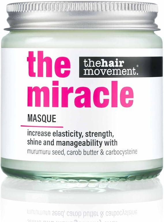 The Hair Movement | Miracle Masque | Sulphate Free | Paraben Free | Intense Hair Repair Mask With Murumuru Seed | Carob Butter and Carbocysteine | Salon Professional Hair Mask