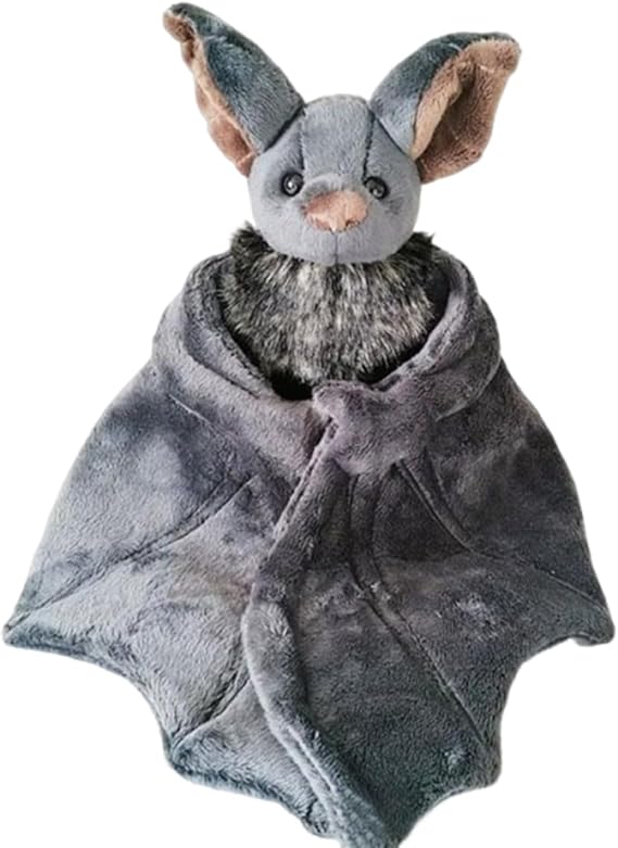 Bat Stuffed Animal Plush,12-inch Halloween Stuffed Animal | 12-inch Halloween Doll Gothic for Kids Collection Display Shelf Nursery Dorm Car Crib Birthday Valentine Workplace Centerpiece