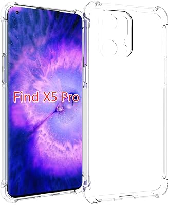 Case for Oppo Find X5 Pro Clear TPU Four Corners Protective Cover Transparent Soft funda