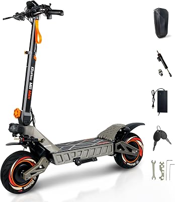 Electric Scooter for Adults, 45MPH Max Speed, 45 Mile Range, 5600W Dual Motor, 60V 27AH Battery, 11 Off-Road Tires Heavy Duty Scooter, Foldable E-Scooter with Dual Brake & Dual Suspension