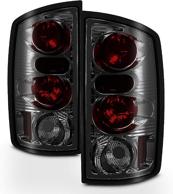 ACANII - For 2002-2006 Dodge Ram 1500 03-06 Ram 2500 3500 Smoked Tail Lights Brake Lamps Pair Set Driver & Passenger