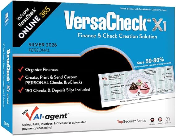 VersaCheck X1 Silver 2026 + VersaCheck ONLINE Silver 1yr Sub Bundle