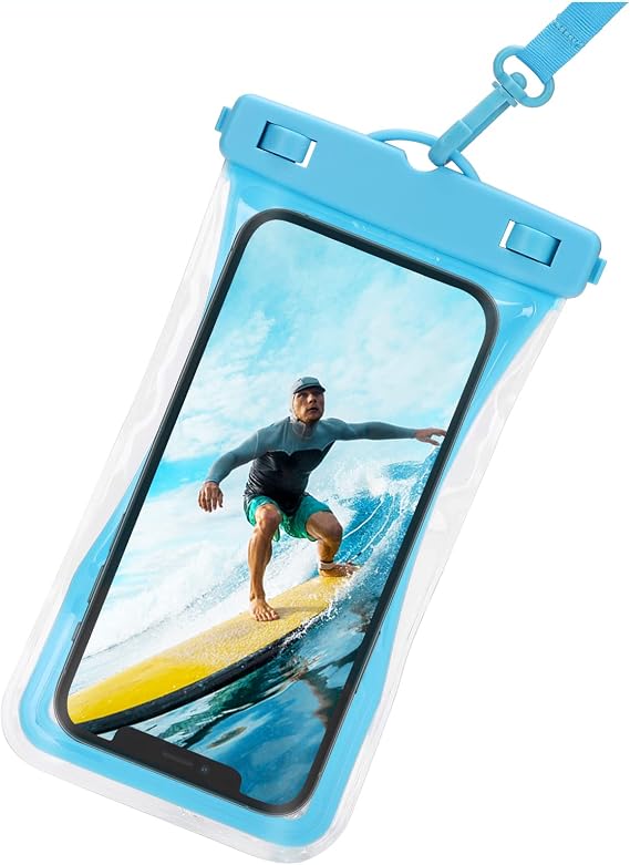 Urbanx Universal Waterproof Phone Pouch Cellphone Dry Bag Case Designed for HTC U11 for All Other Smartphones Up to 7" - Blue