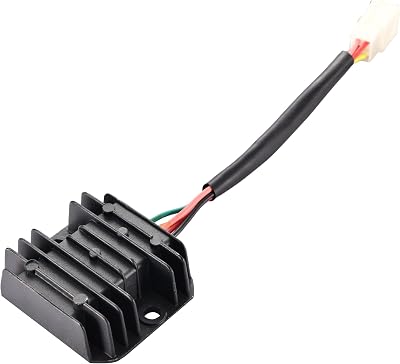 WOOSTAR 5 Wire 12V AC Voltage Regulator Rectifier Replacement for GY6 125cc 150cc ATV 4 Wheeler Quad Dirt Pit Bike Go Kart Moped Scooter