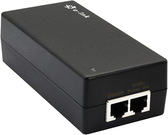 Elenzk Gigabit Passive PoE Injector 24W POE Adapter