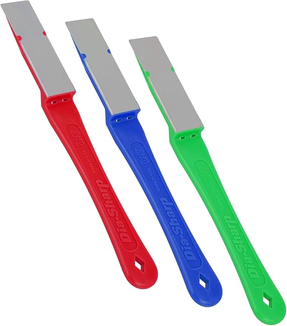 DMT D2K 2.5-Inch Dia-Sharp Diamond Mini-Hone Kit of C/F/E - Multi-Colour