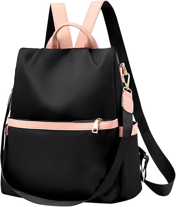 Backpack Purse for Women, Anti Theft Backpack Fashion Backpack Purse, Womens Backpack Purse Cute Backpacks, Travel Backpacks Satchel Handbags Ladies Shoulder Bags Multi Purpose Design (Black)