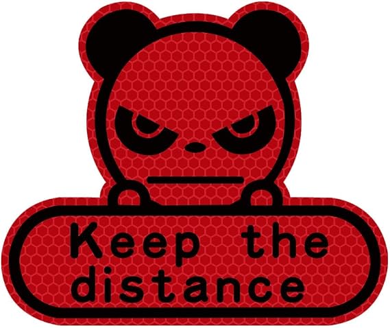 Reflective Diamond Stickers Keep Distance Reflective Stickers Tape Conspicuity Safety Caution Warning Sticker for Car Truck Trailer-red