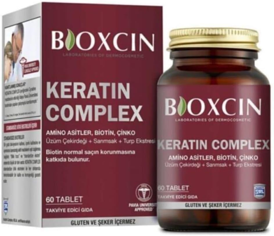 Bioxcin Keratin Complex Tablet, Amino Asitler, Biotin, Çinko, 60 Tablet, Takviye Edici Gıda