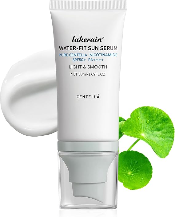 Centella Sunscreen SPF 50, Moisturizing Sunscreen Facial Serum, Daily UV Defense Non-Sticky Sun Protection Travel Essentials for All Skin (50ml)
