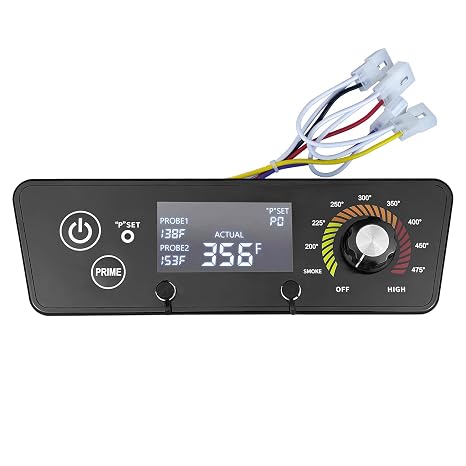JZW-Shop Upgraded Control Board for Pit Boss Wood Pellet Grill, LCD Display | Compatible with Pit Boss P7-340/700/1000/540/440FB1 Matte Black